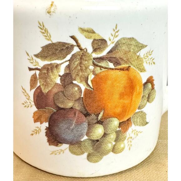 Fruit Decorated Small Pitcher, Creamer , Juice Pitcher - Picture 5 of 9